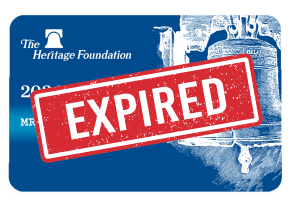 Your Membership Card is expired